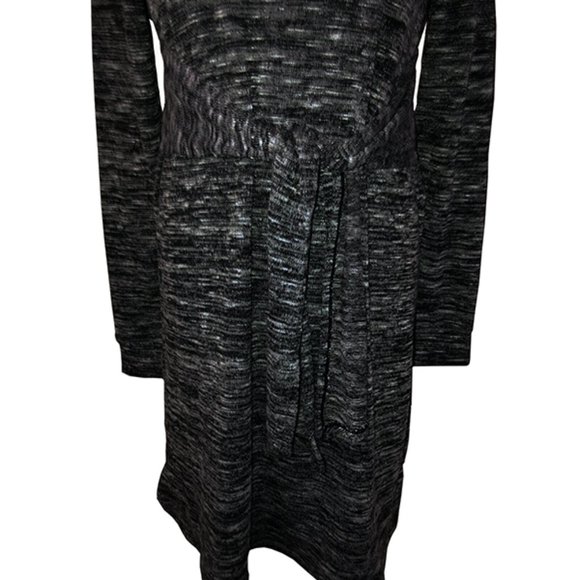 NEW Max Studio Marled Waist-Tie Sweater Dress - Picture 4 of 6